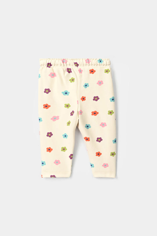 Infant Girls Cotton Jersey 2Pcs Suit Little one-White