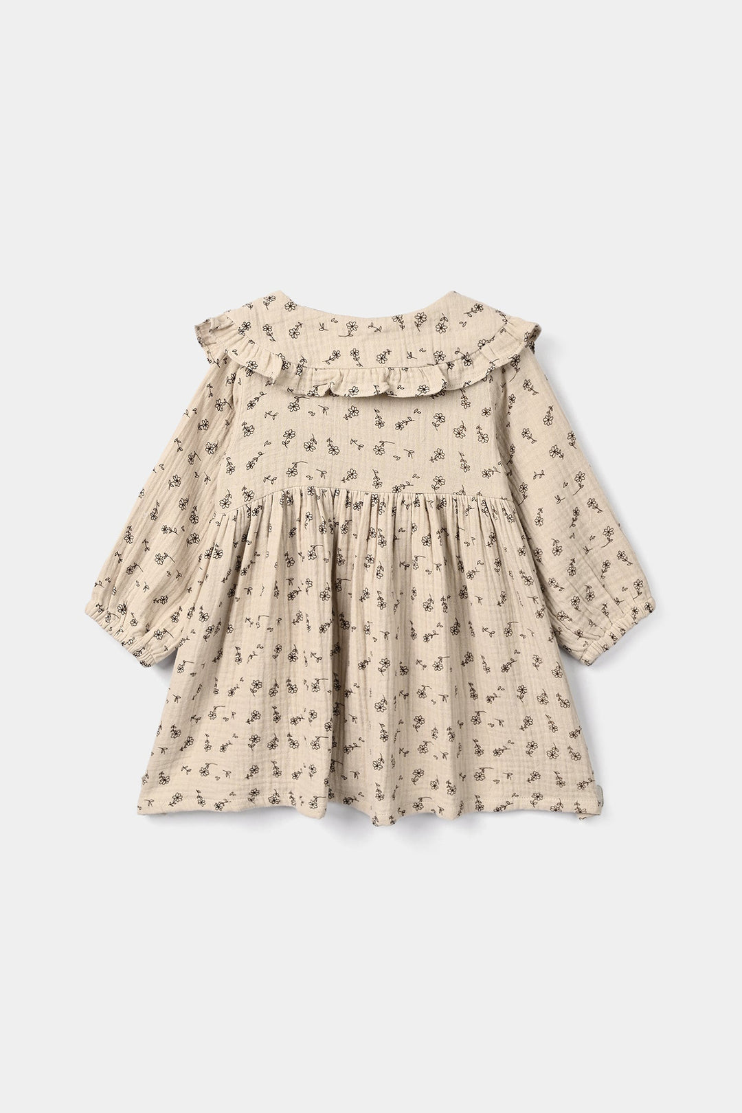 Infant Girls Gauze Casual Frock Sketch Flowers