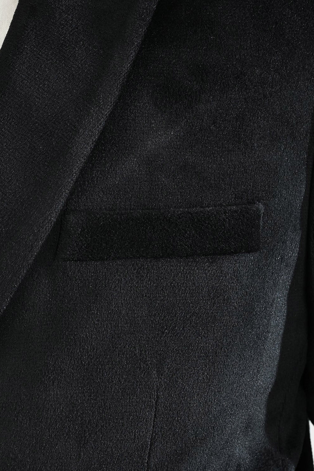 Boys Suede Blazer - Black