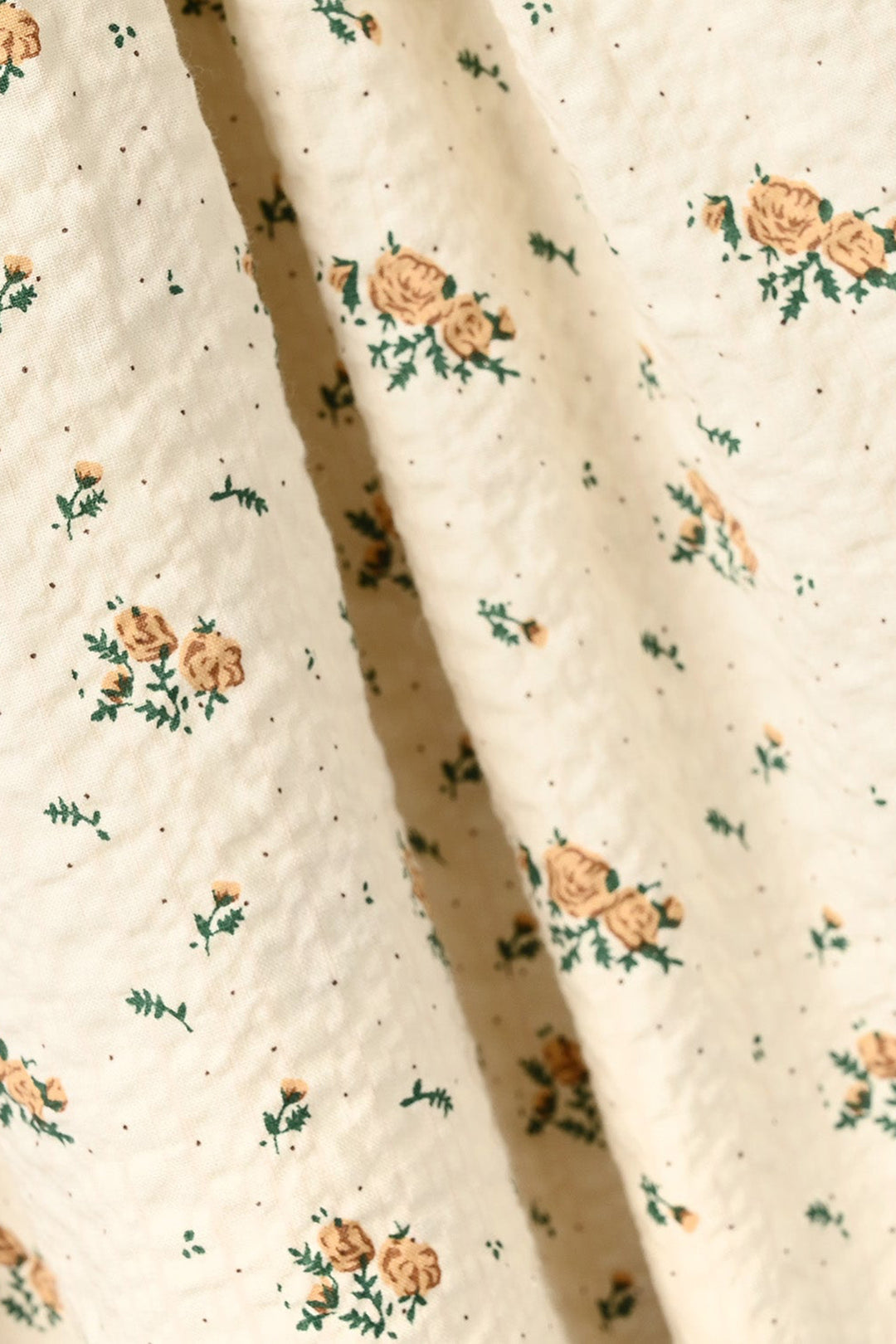 Infant Girls Cotton Viscose Casual Frock Vintage Flora-OFF-White