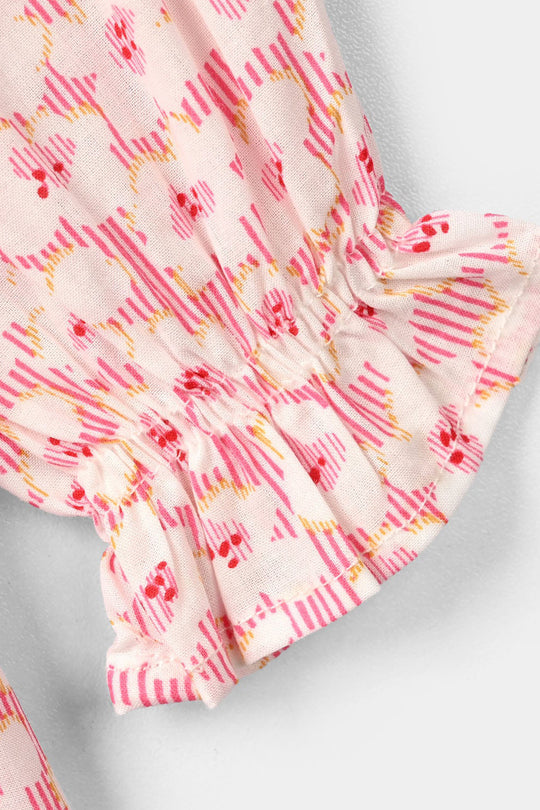 Infant Girls CVC Casual Top Lotus-White