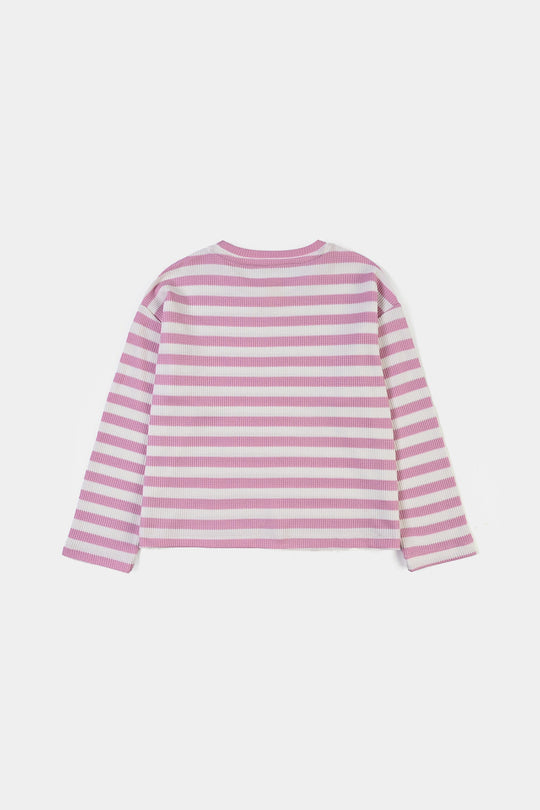 Girls Thermal Shirt F/S Find Beauty-Pink