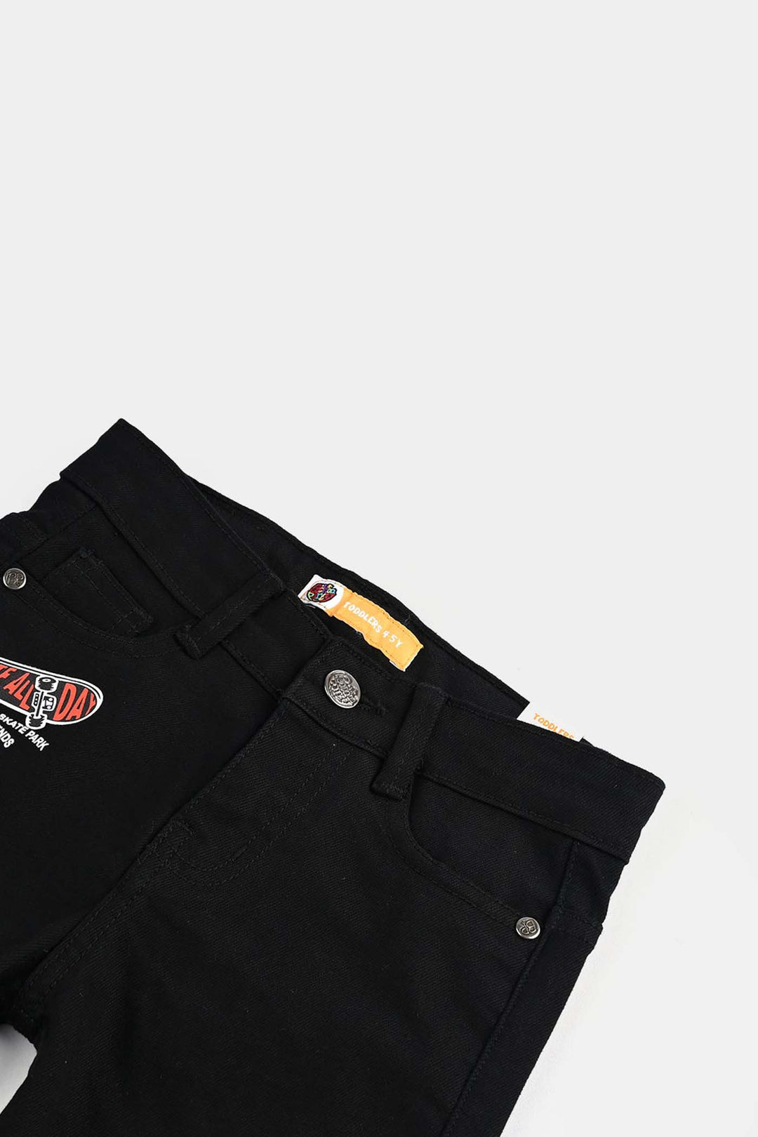 Boys Denim Stretch Pant Skate All Day-BLACK