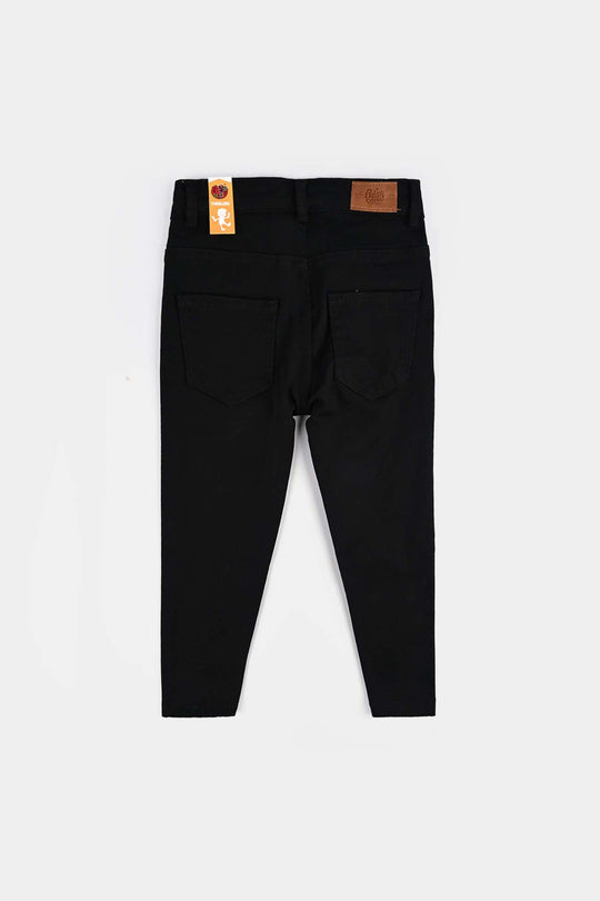 Boys Denim Stretch Pant Skate All Day-BLACK