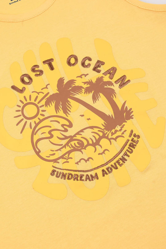 Boys Jersey/Terry Sando Chill Zone - Yellow/Gold