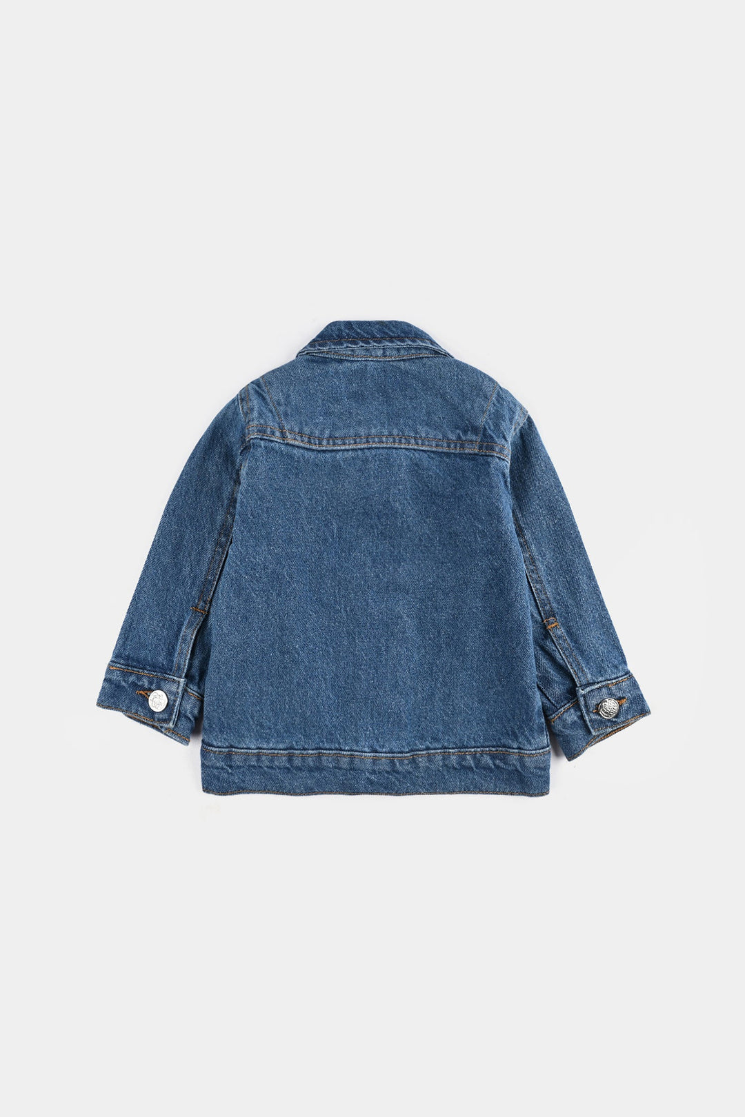 Infant Girls Denim Stretch Woven Jacket Floral Bee-LT.Blue