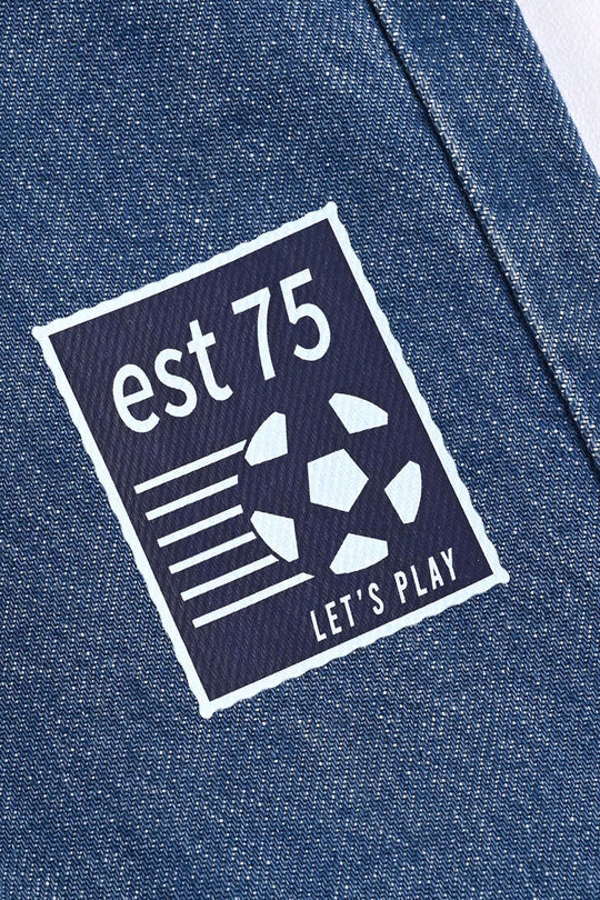 Infant Boys Denim Stretch Pant-DARK BLUE