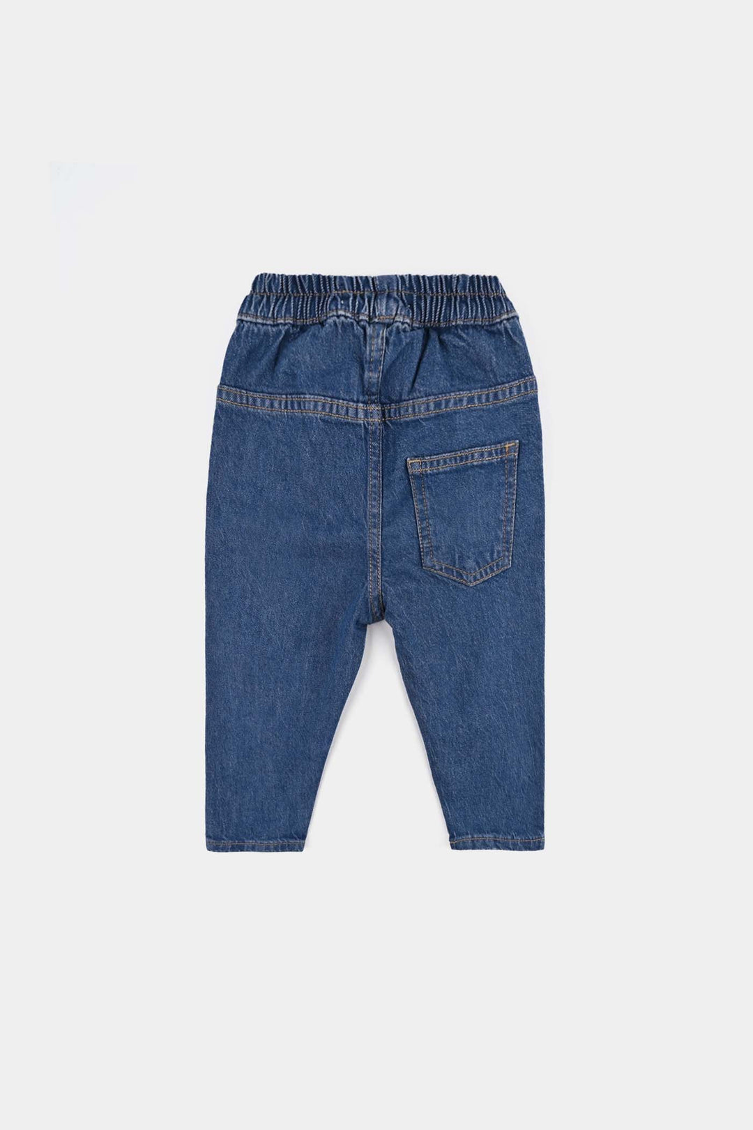 Infant Boys Denim Stretch Pant-DARK BLUE