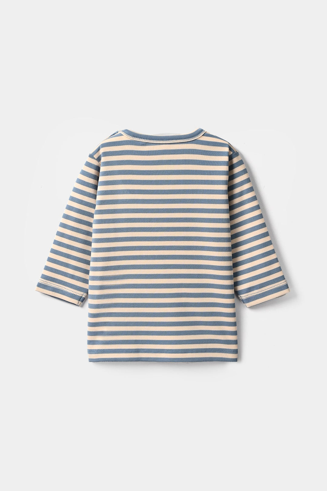 Infant Boys Yarn Dyed T-Shirt Penguin-Blue