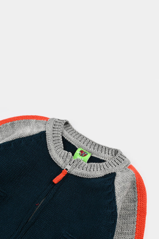 Infant Boys Acrylic Sweater-River Scott-Multi