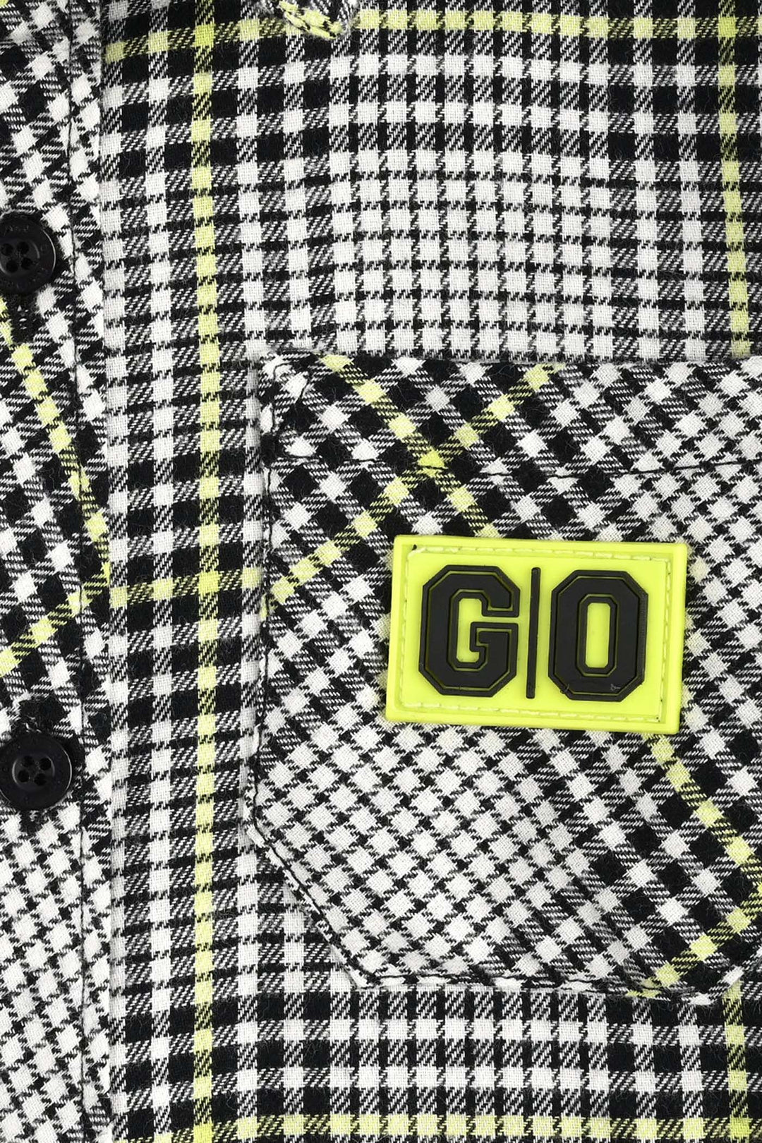 Boys Flannel Shirt F/S (Go Black)-Check