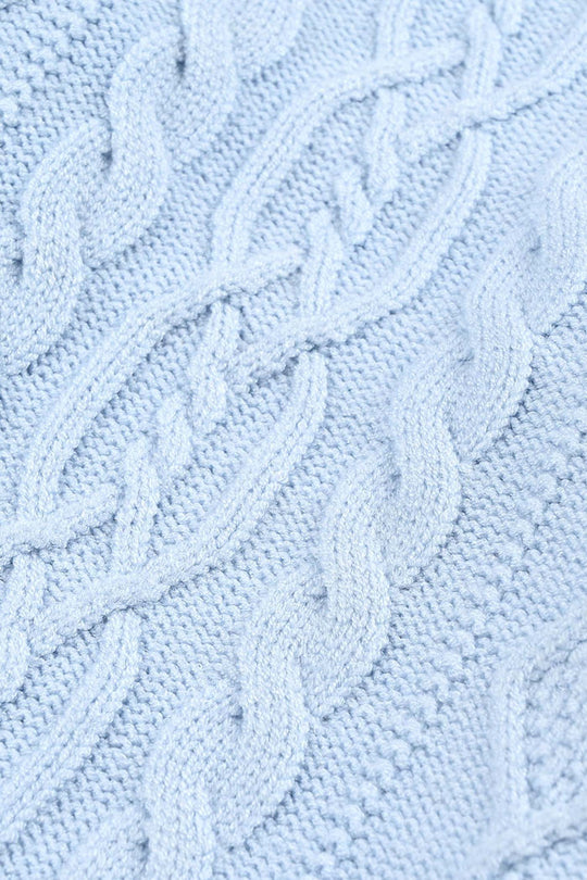 Girls VPN-Acrylic Sweater-Cable-L.Blue