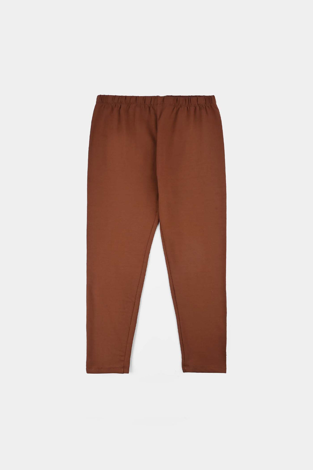 Girls Jersey/Terry Tights Brown