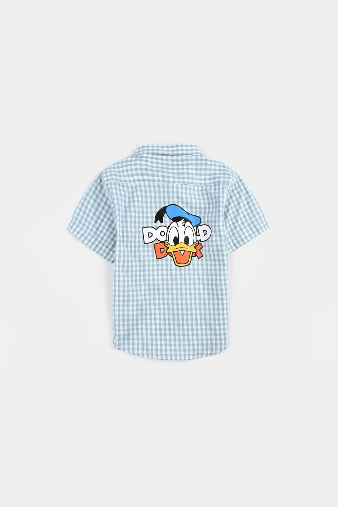 Infant Boys Yarn Dyed Shirt H/S (Donald) - Blue Check