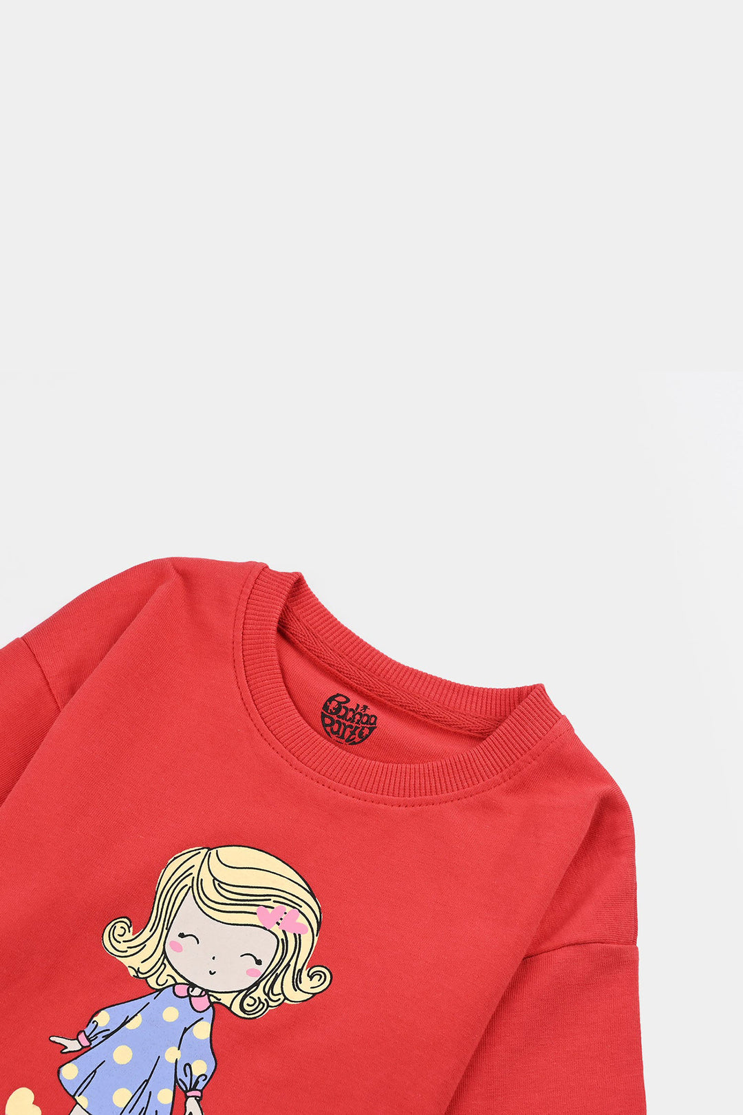 Infant Girls Cotton Jersey T-Shirt F/S Great-Chines.Red