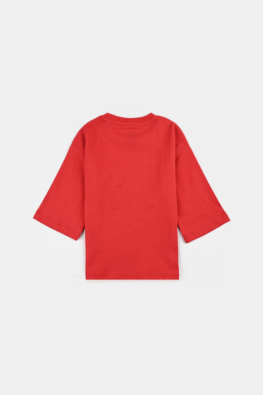 Infant Girls Cotton Jersey T-Shirt F/S Great-Chines.Red