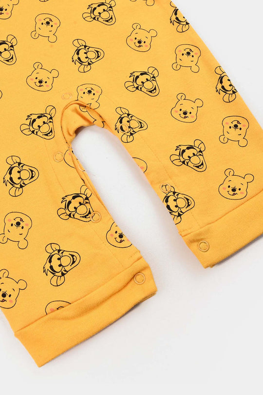 Infant Boys Cotton Interlock Romper F/S-White