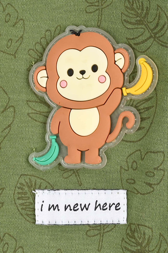 Infant Boys Cotton Interlock Romper ADVENTURE BEGINS