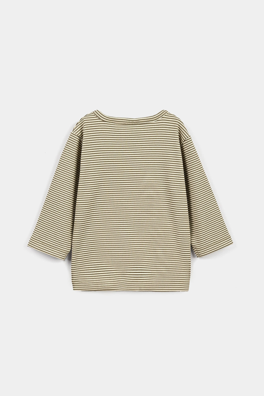 Infant Boys Yarn Dyed T-Shirt Big Smile-Green