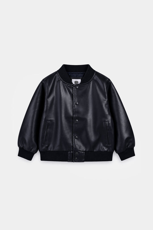 Boys PU Jacket Jetted-BLUE