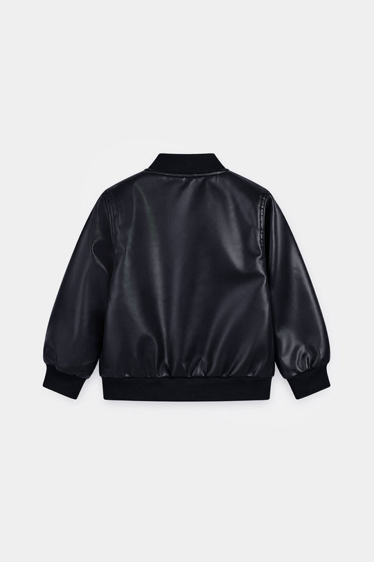 Boys PU Jacket Jetted-BLUE
