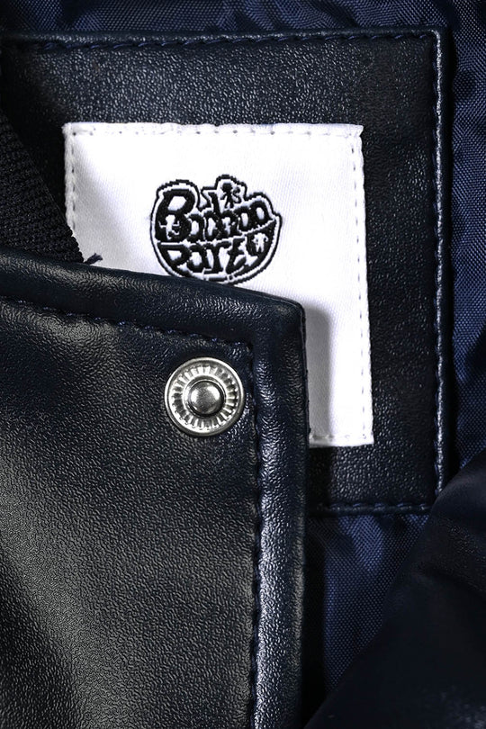 Boys PU Jacket Jetted-BLUE