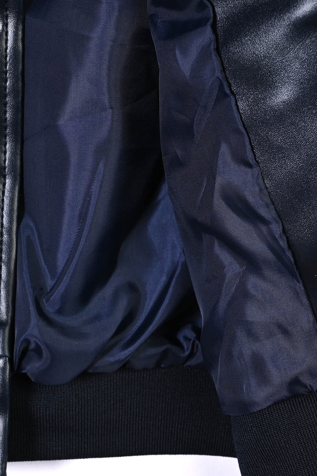 Boys PU Jacket Jetted-BLUE