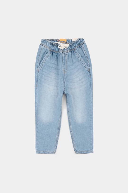 Boys Denim Stretch Pant Better In Our Own Way-LT.Blue