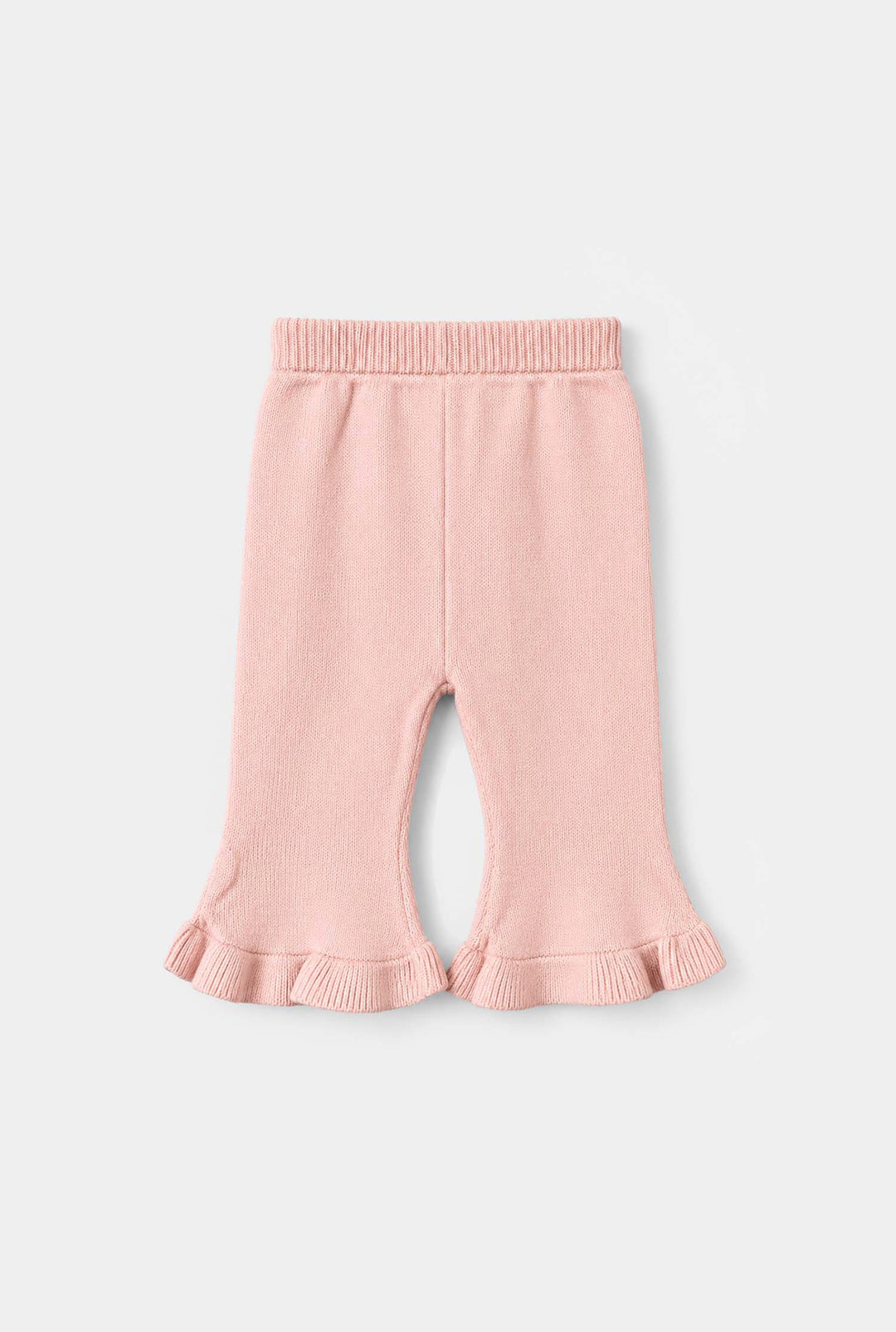 Infant Girls Acrylic Co-ord Set-Scallop Callar-LT.Pink