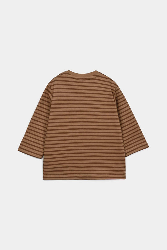 Infant Boys Cotton Jersey T-Shirt Full Sleeves Big Friends