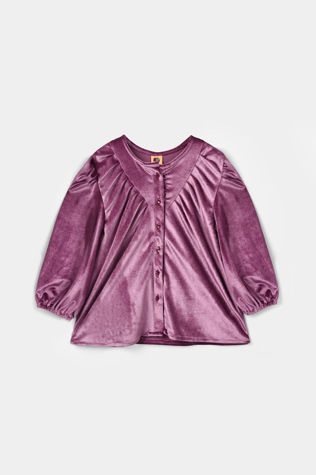 Girls Velvet Co-Ord Set Raspberry