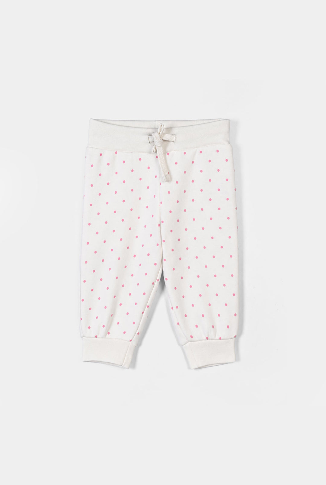 Infant Girls Fleece 2 Piece Suit Positive Vibes-White