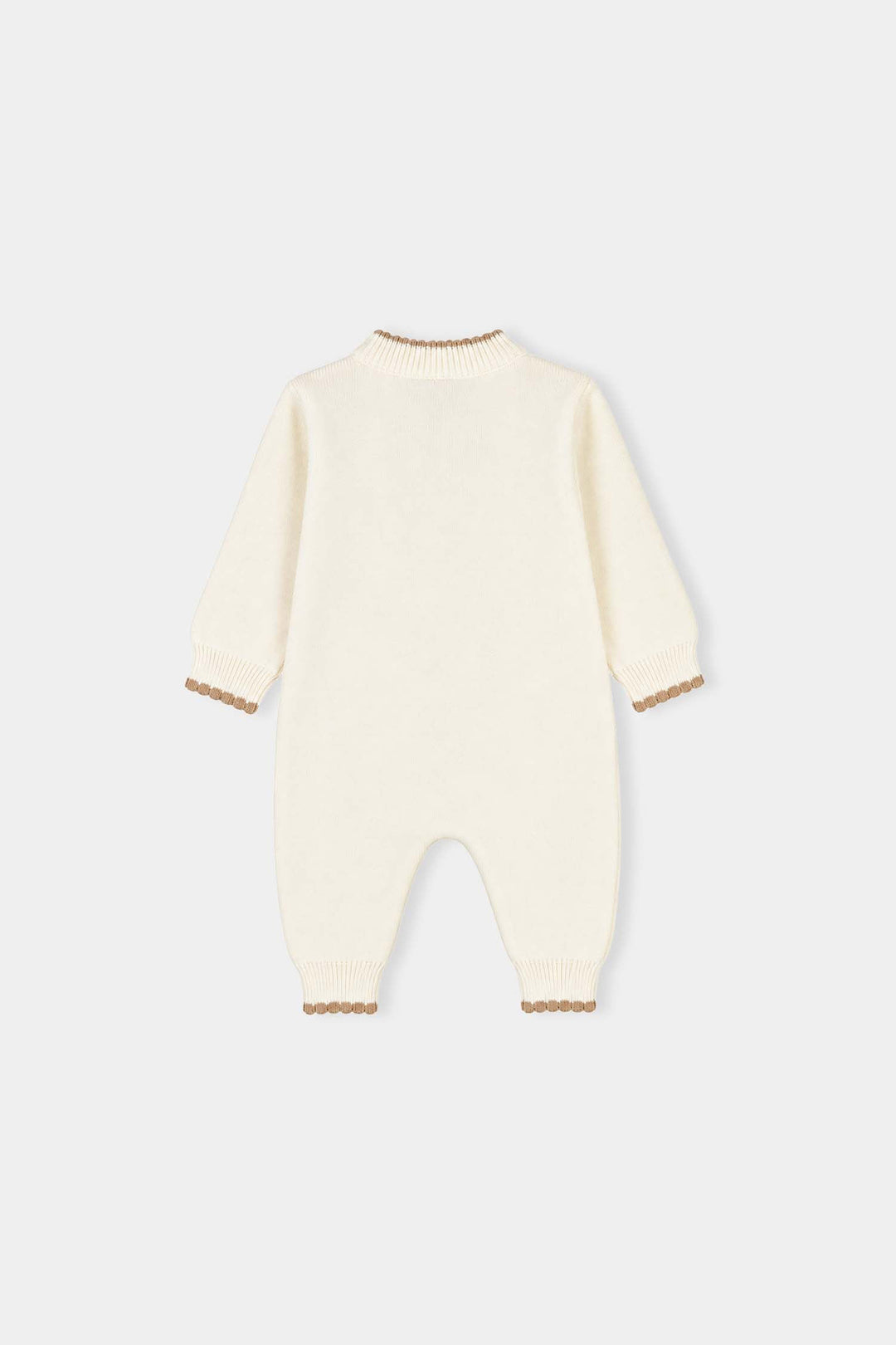 Infant Girls Acrylic Romper-Little Blossom-OFF-White