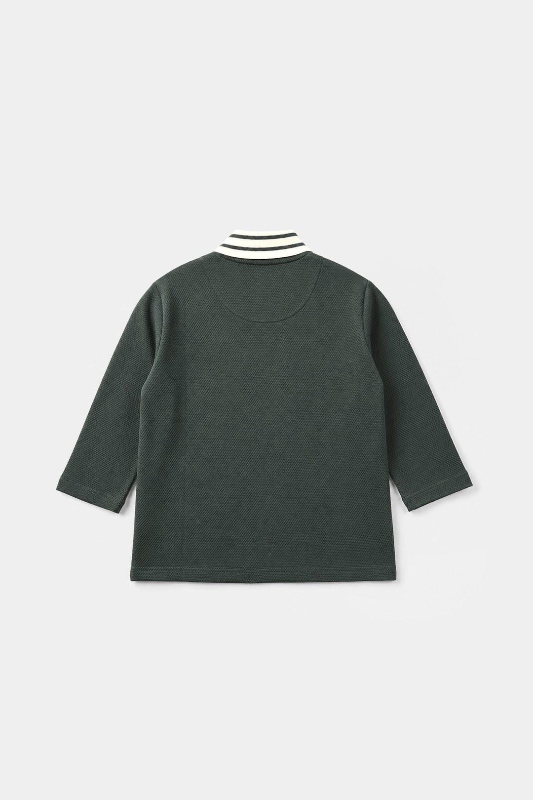 Boys Popcorn Polo Full Sleeves Sports League - Green