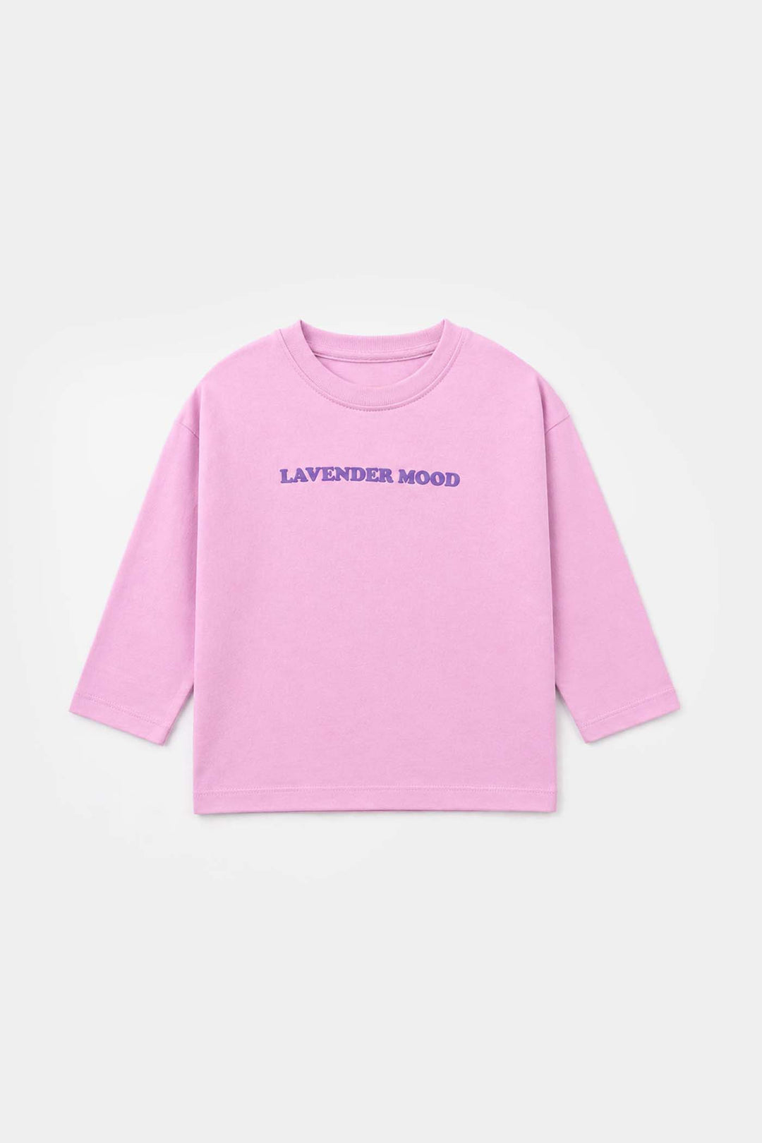 Girls Cotton Jersey T-Shirt Full Sleeves Lavender Mood - Orchid