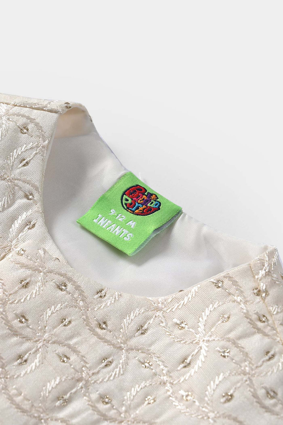 Infant Boys Poly Viscose Waistcoat (Sequence )-Off White