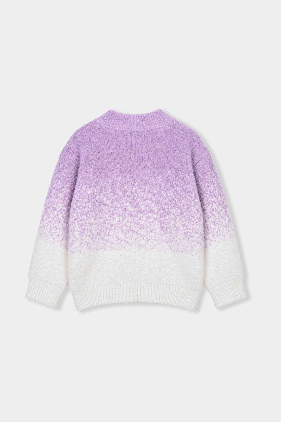 Infant Girls Acrylic Sweater-Snowdrop-Lilac