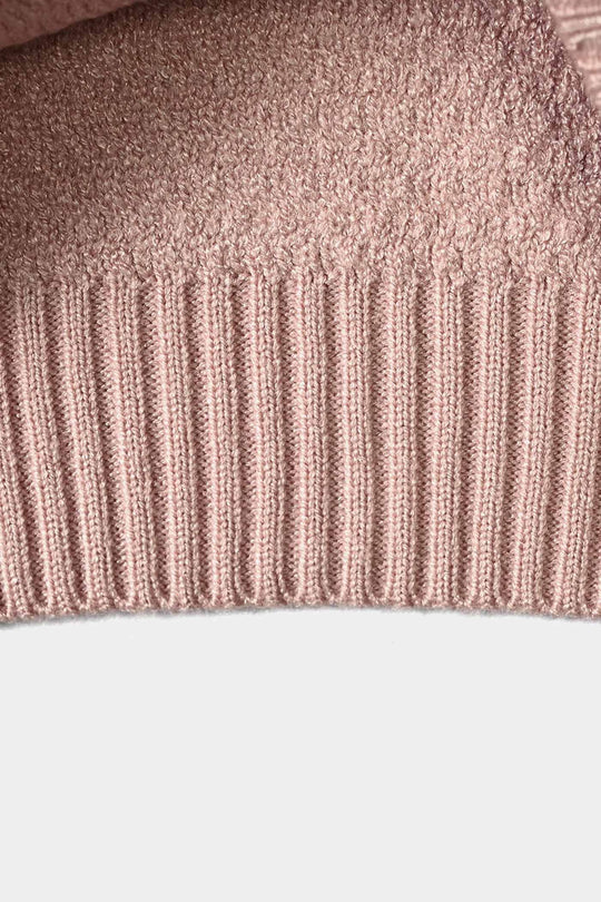 Infant Girls Acrylic Sweater-Elegant Scallop-LT.Pink