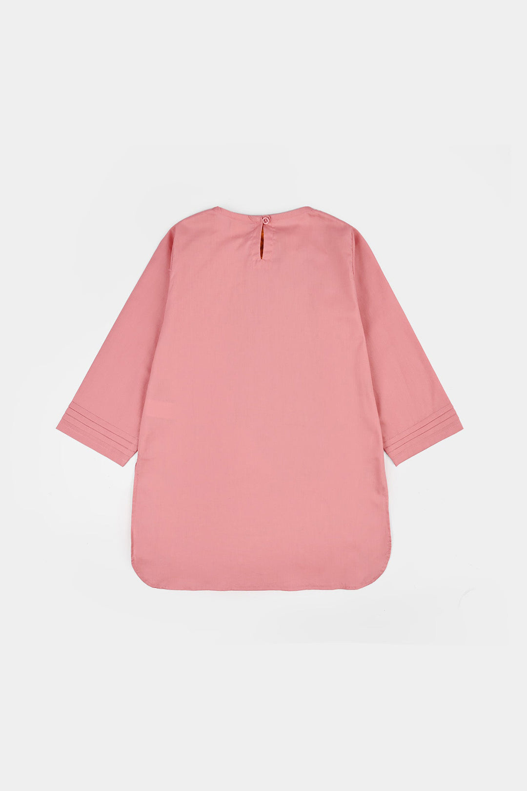 Girls Cotton Emb 2Piece Komal-Pink