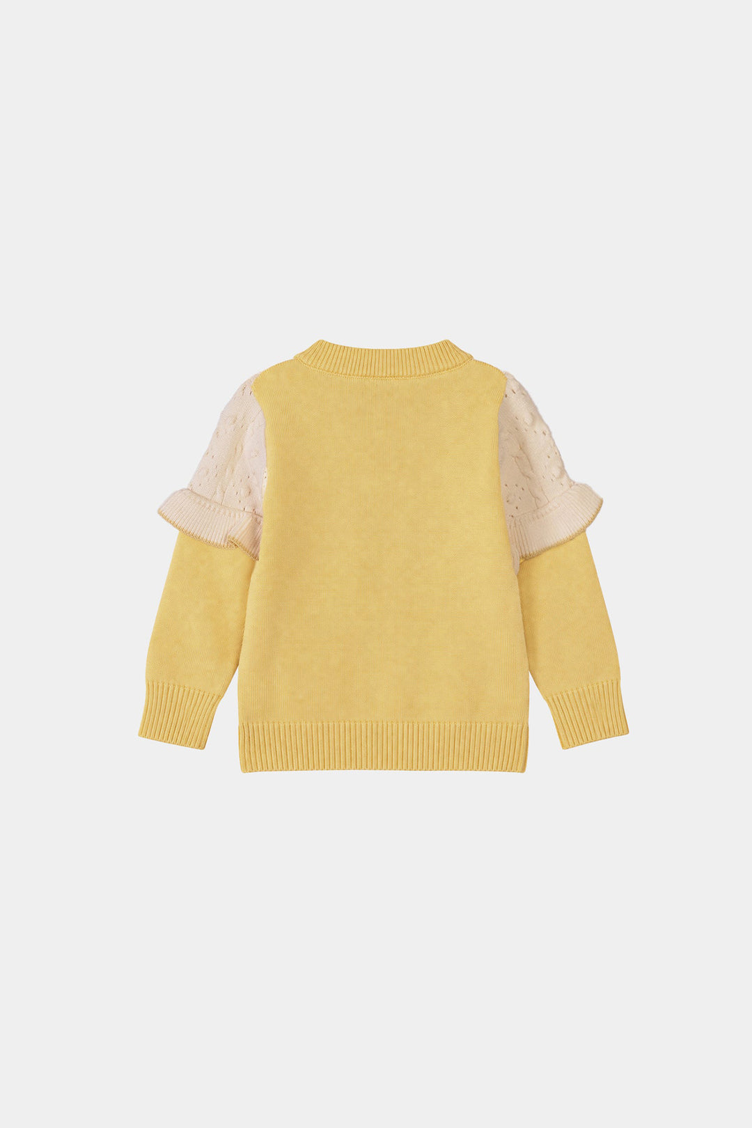 Infant Girls Acrylic Co-ord Set-Daisy-Yellow