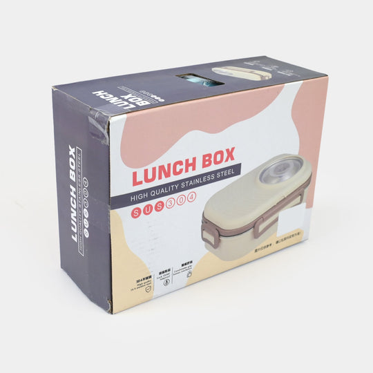 Stainless Steel + Plastic Lunch Box