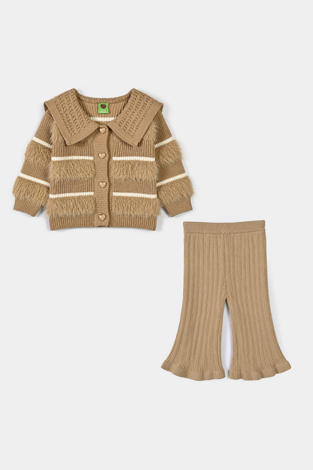 Infant Girls Acrylic Co-ord Set-Tribe-BEIGE