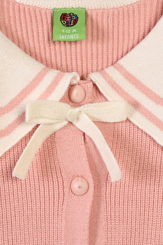 Infant Girls Acrylic Co-ord Set-Lil Princess-LT.Pink