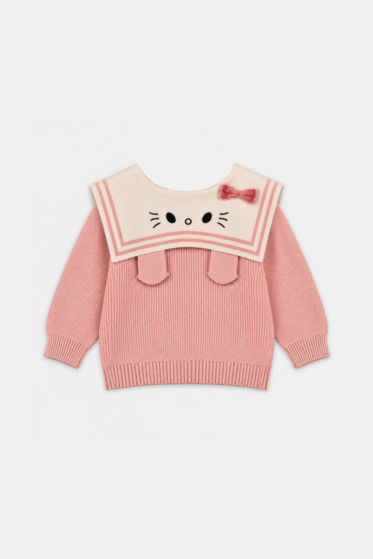 Infant Girls Acrylic Co-ord Set-Lil Princess-LT.Pink