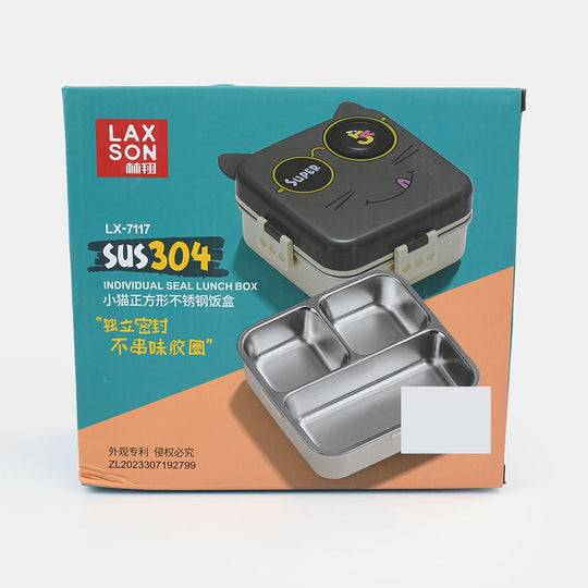 Stainless Steel + Plastic Lunch Box