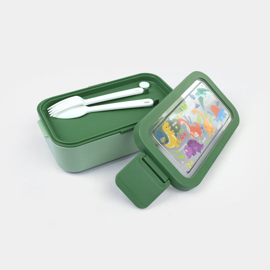 Stainless Steel + Plastic Lunch Box