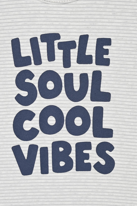 Infant Boys Lycra Jersey T-Shirt Cool Vibes-White