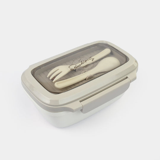 Lunch Box Stainless Steel + Plastic