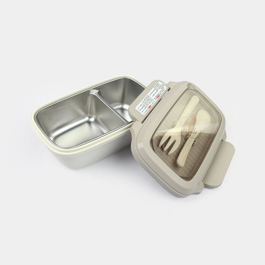 Lunch Box Stainless Steel + Plastic