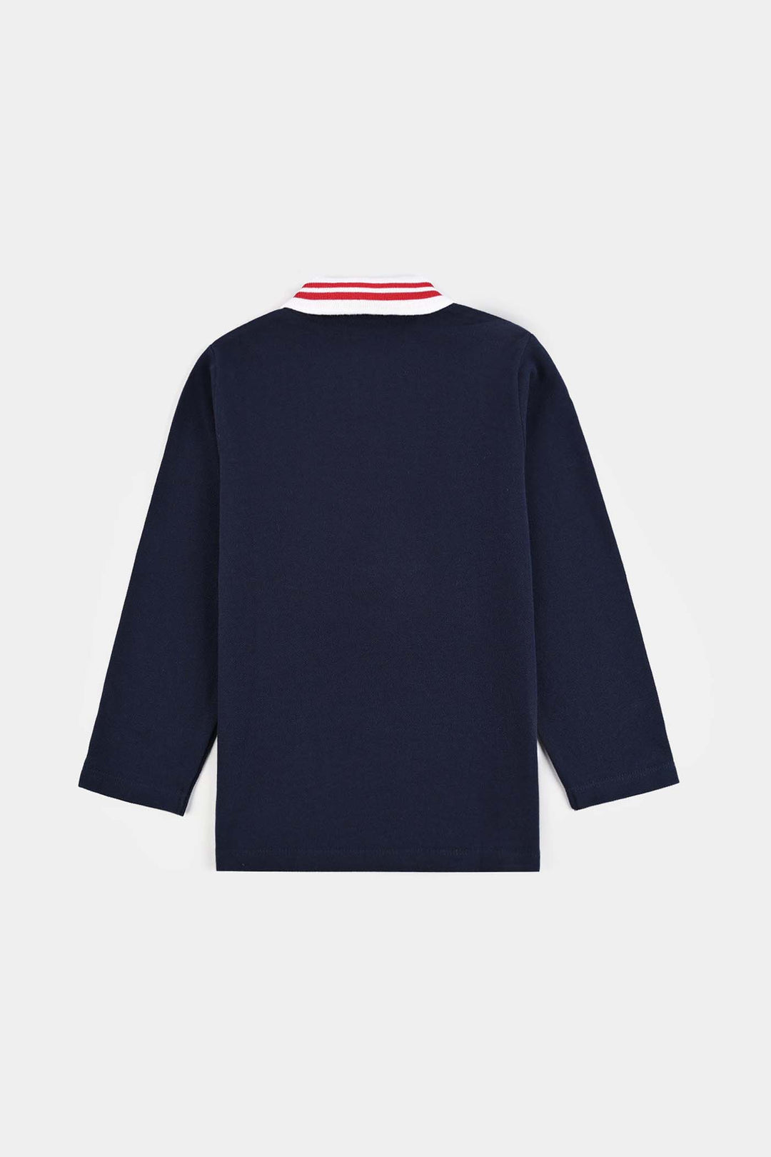 Boys Jumbo Pique Polo F/S Weekend-NAVY